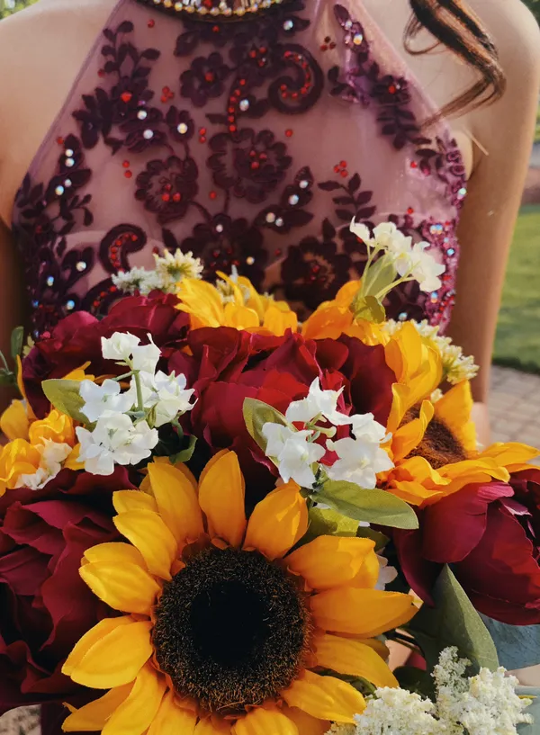 Burgundy Prom Dress - Image 2