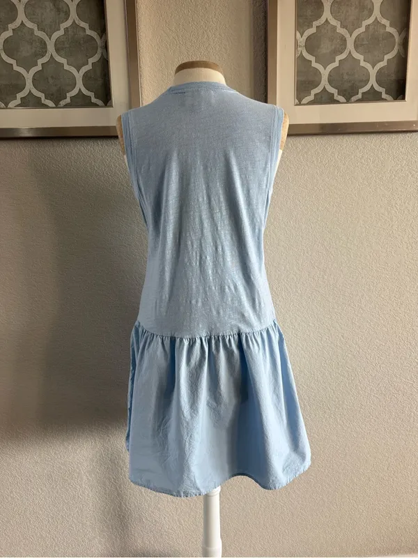 Universal Threads baby blue sleeveless shift dress S - Image 3