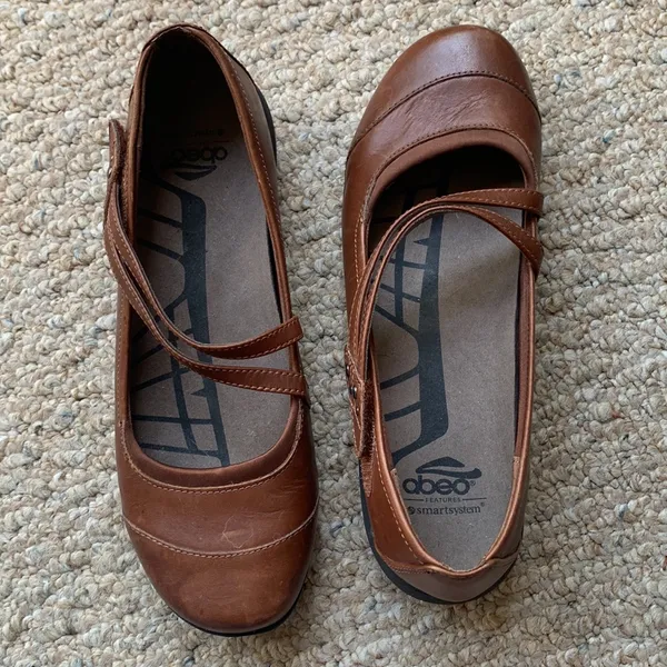 ABEO Smartsystem 3595 Brown Leather Mary Jane Shoes Size 8.5 - Image 15