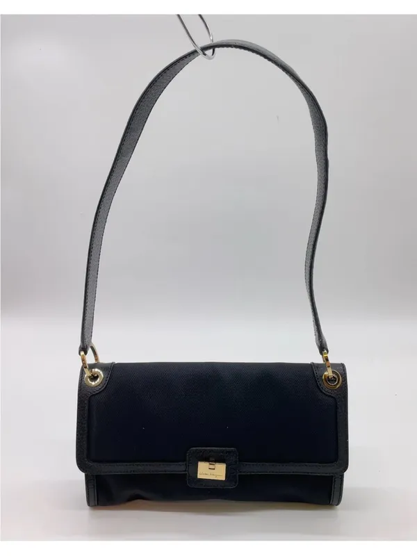 Salvatore Ferragamo Black nylon/leather Shoulder Bag with Gold Hardware - Image 3