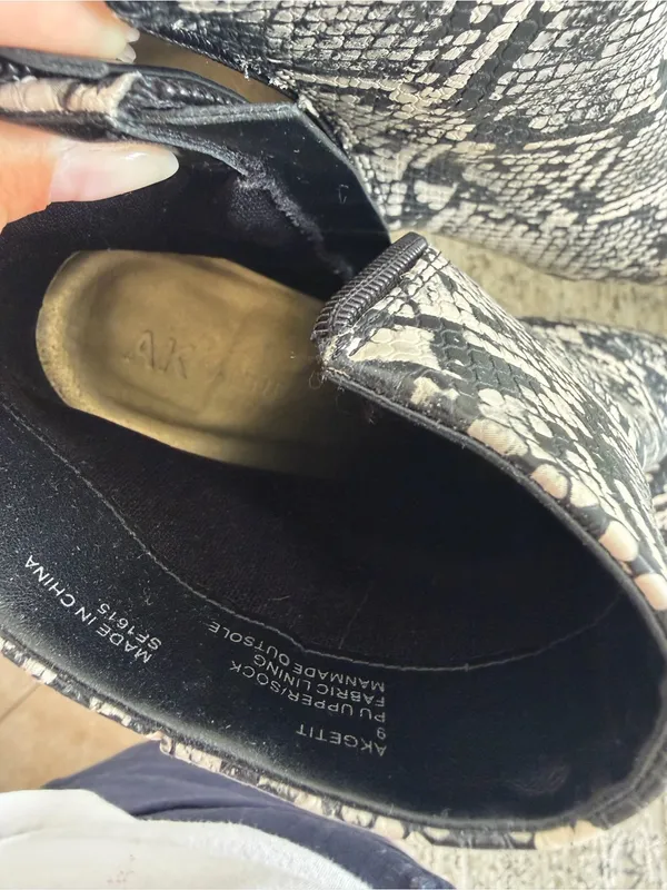 AK Anne Klein snake print bootie - Image 6