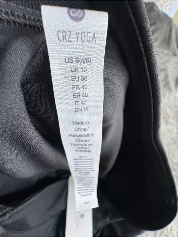 CRZ YOGA Black Asymmetrical Sports Skirt NWT S - Image 7