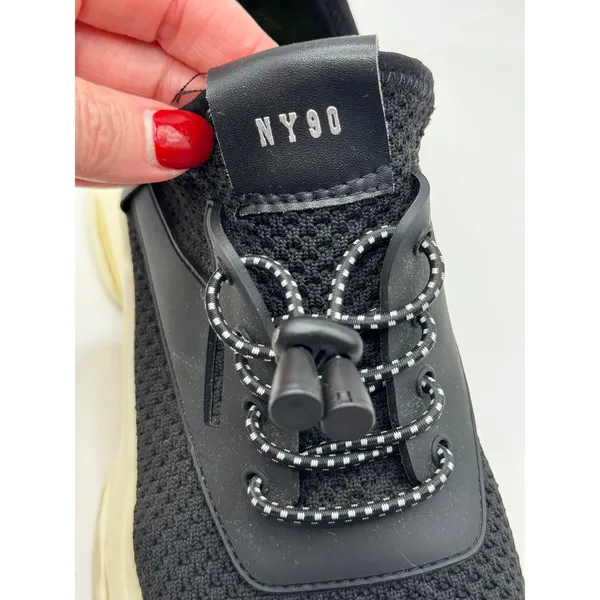Steve Madden Shoes Women 7 Black NY90 Cinch‎ Tie Myles Sneaker Fashion Outdoor - Image 9
