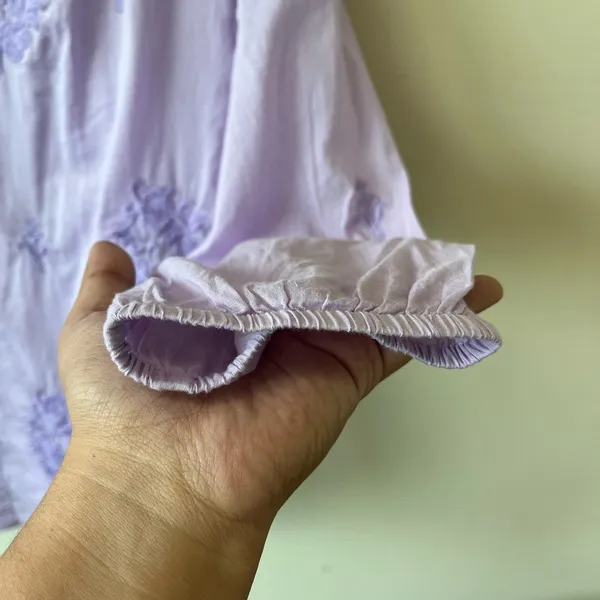 Roller Rabbit Lilac Purple embroidered lightweight top - Image 5