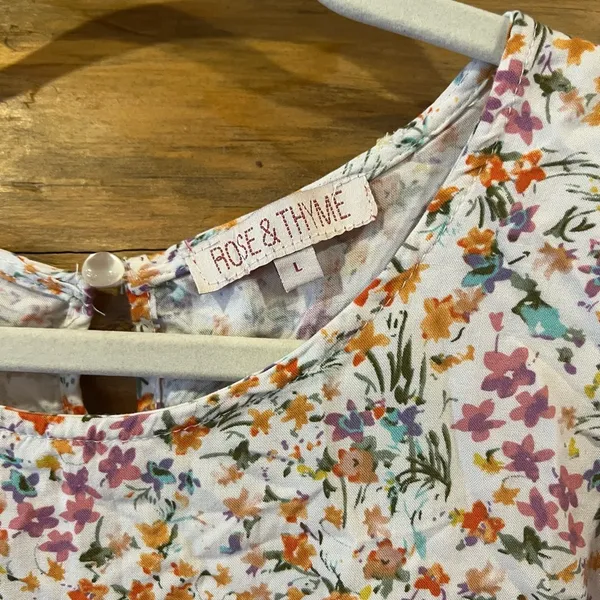 Rose & Thyme Floral Top - Image 2