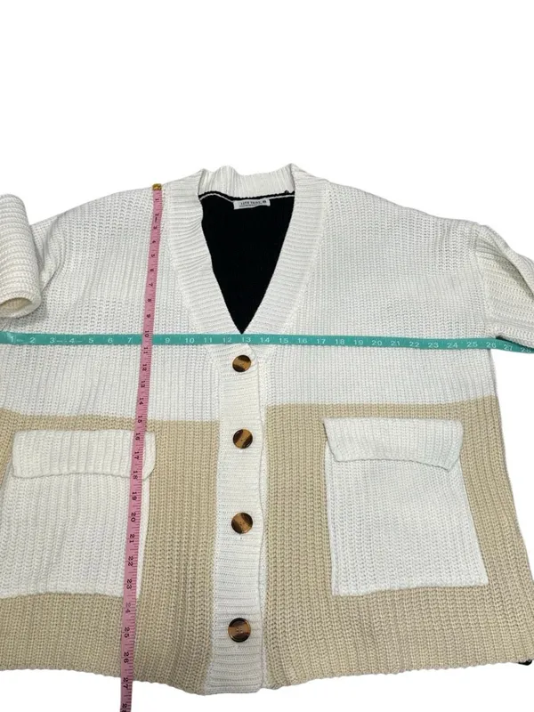 12th tribe color block knit cardigan Small - Image 2