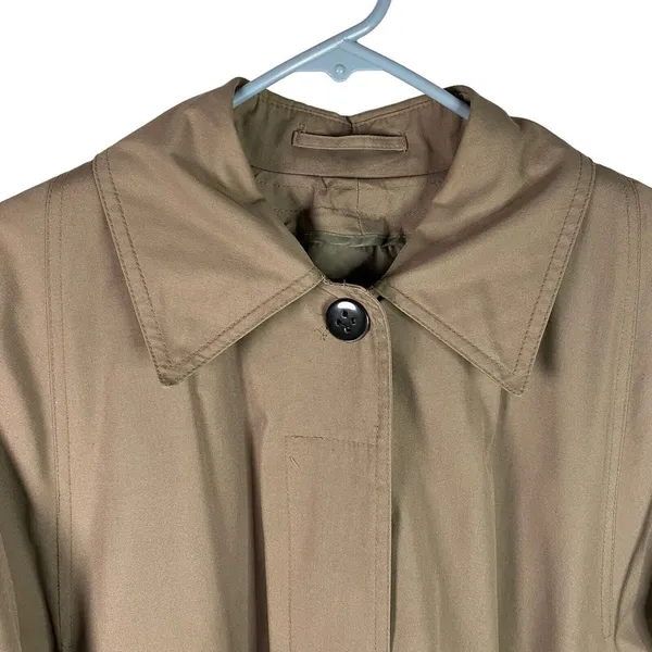 London Fog Women's Trench Coat Rain Jacket removable 3M‎ Thinsulate liner Sz 10P - Image 2