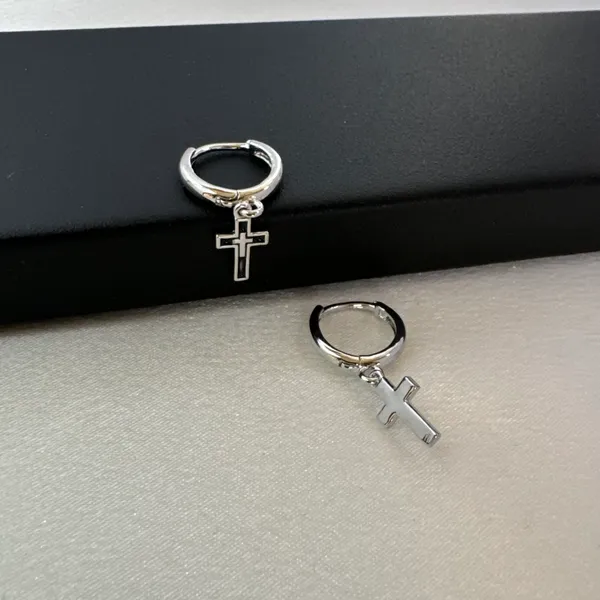 Cross Dangle Drop Earrings for Men Women,Streetwear Punk Hip Hop Unisex Style - Image 2