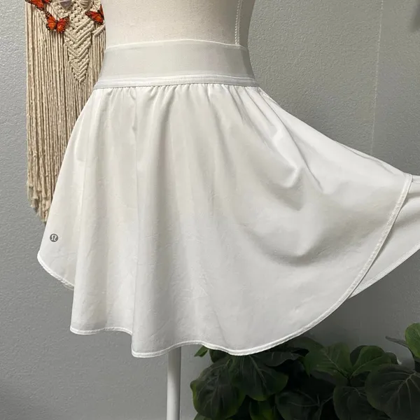 Lululemon White High Rise Tennis Skirt Pleated Built In Shorts Activewear Y2k - Image 3