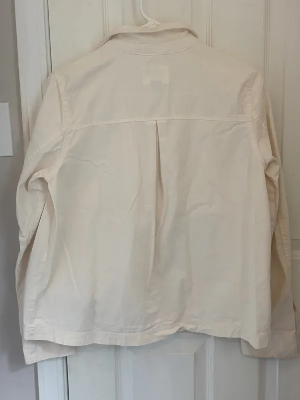Old Navy Twill Swing Utility Jacket in Cream - Image 4