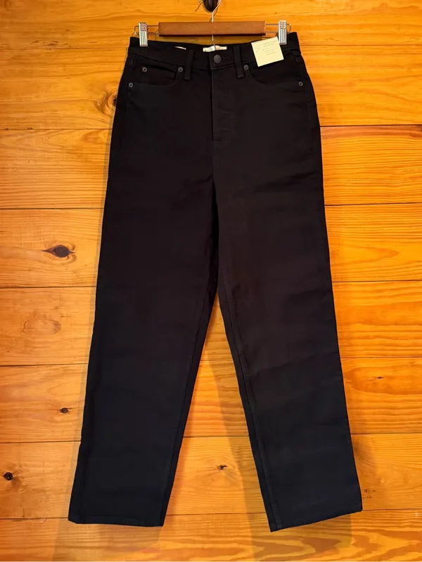 Universal Threads Highest Rise Straight Denim Jeans Black 6 NWT Stretch - Image 2