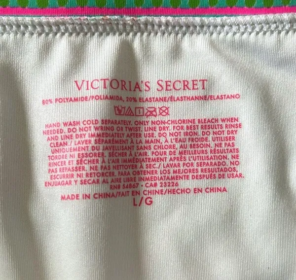 Victoria's Secret COPY - Bikini Large bottoms 38C top. GUC. - Image 2