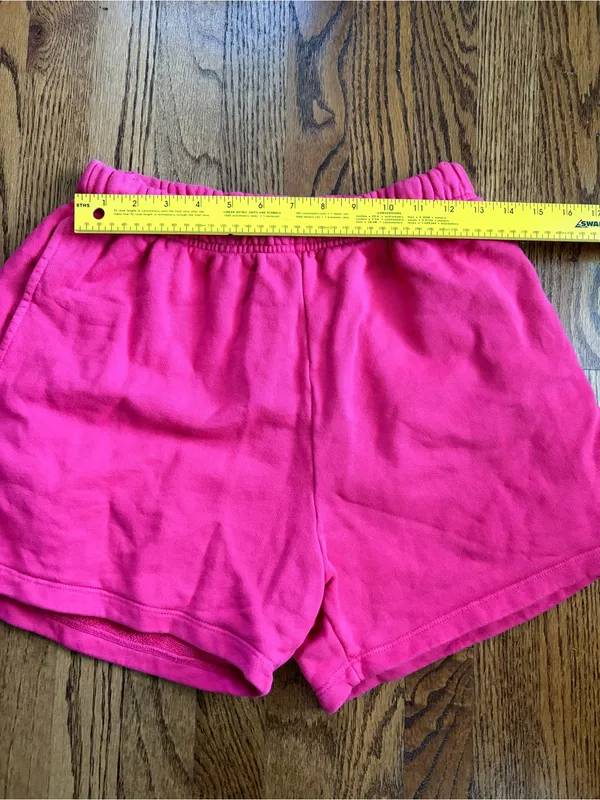 Daily Drills French Terry Sweat Shorts Hot Shot Pink XS/S - Image 5