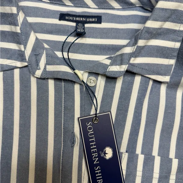✨‎ SOUTHERN SHIRT COMPANY Sleeveless Striped Button Front Top Size M ✨ - Image 3