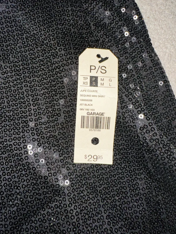 Garage Sequin Mini Skirt - Image 2