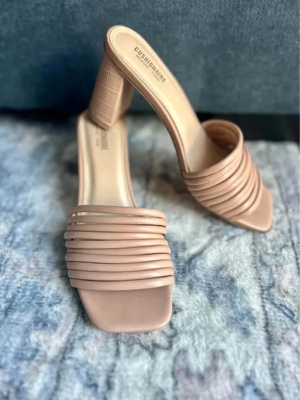 Cushionare Irma Nude Strappy Block Heel Sandals Size 8 Women’s - Image 3