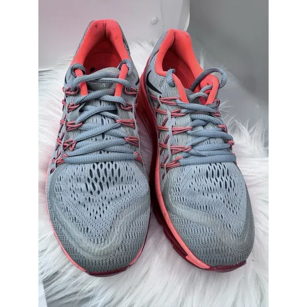 Nike Air Max 2015 Grey Lava Women’s 6.5 Running Shoes 698903-009 Pink Sneakers - Image 2