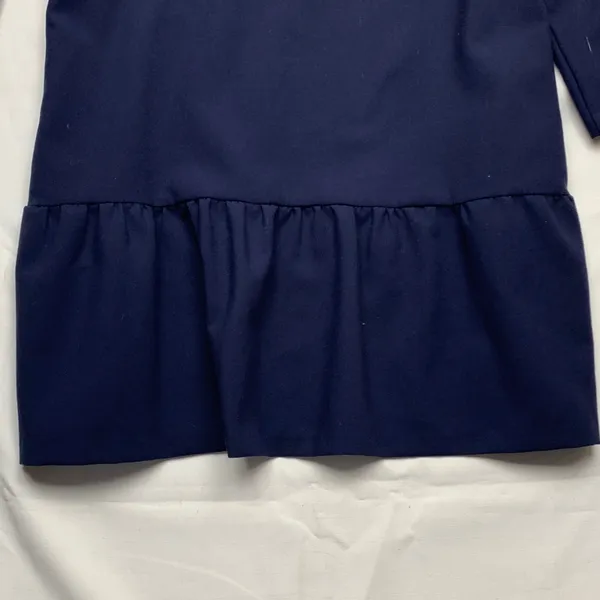 Hatch size 1 4/6 the Heidi Navy dress maternity postpartum mini ruffle v neck - Image 11