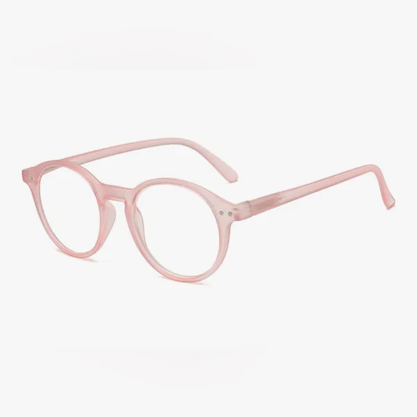NEW Round Reading Glasses Blue Light Blocking Matte Frame Computer Readers Pink - Image 10