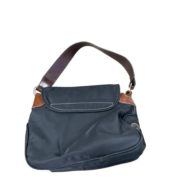Dooney Bourke womans Black Brown Canvas Leather Handbag SKU 8761 - Image 10