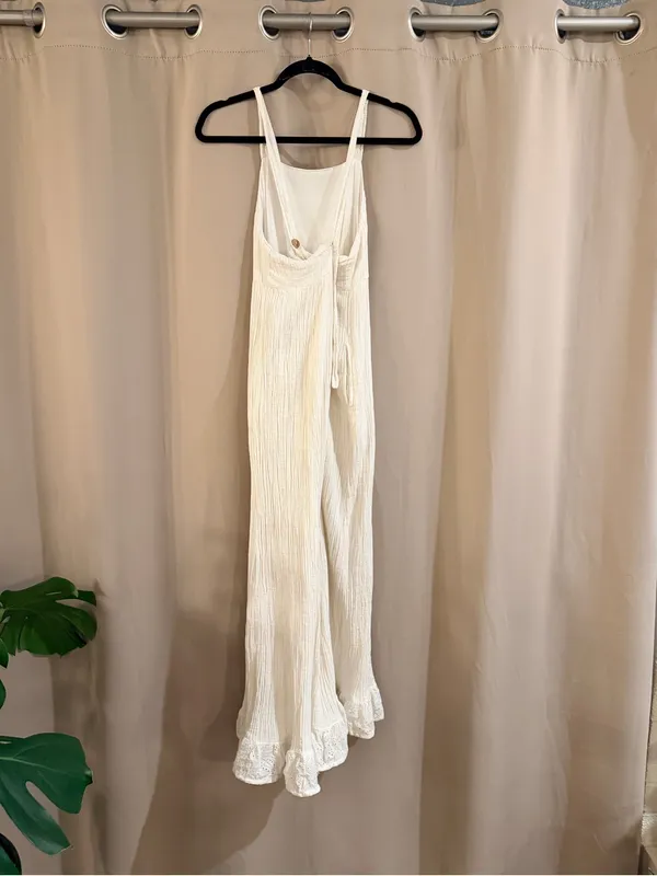 Women’s Cleo + Wolf Cotton Maxi Dress with Lace Hem - Image 5