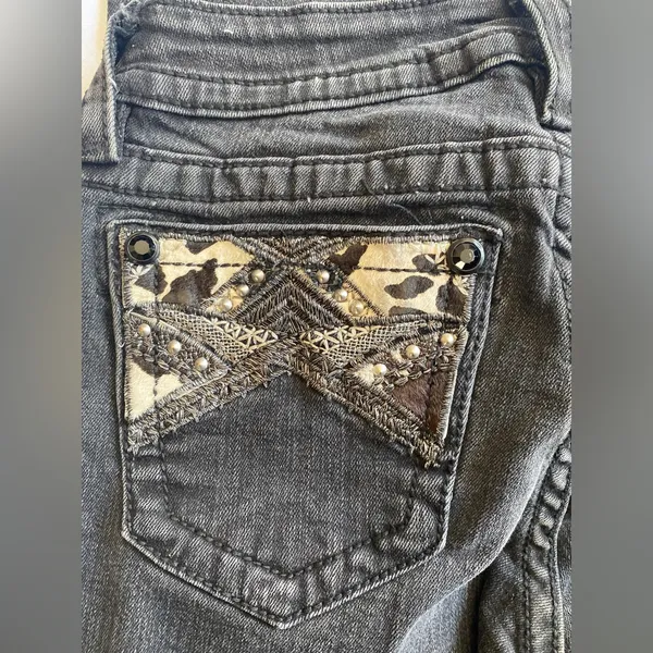 Miss Me Skinny Jeans Style no: MY736253 Color: BLK 01‎ Inseam 30 - Image 10