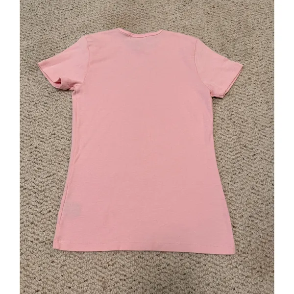 Lauren Ralph Lauren Pink Embroidered RL Logo Crewneck Tee Women's Small - Image 4