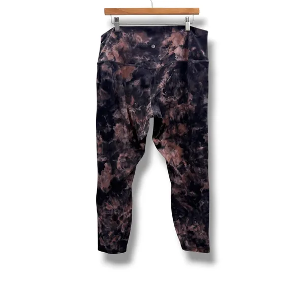 Lululemon Align High Rise Pant Womens 16 Diamond Dye Graphite Grey Pink Pastel‎ - Image 2