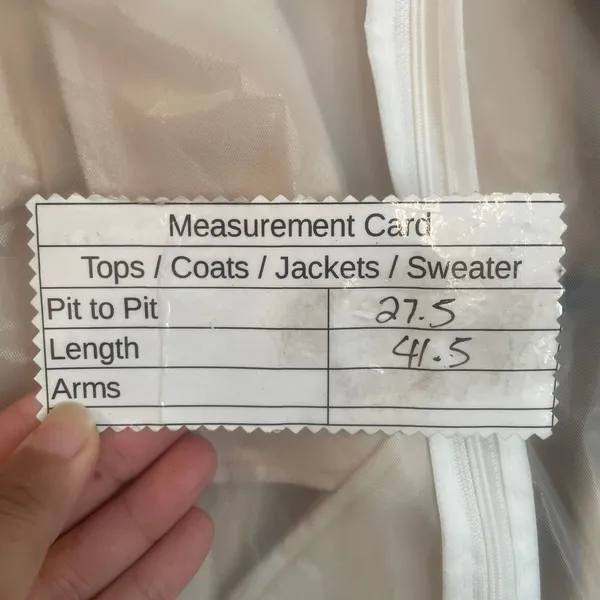 Shein Curve‎ Overcoat Cream 4XL - Image 7