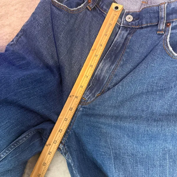 Abercrombie & Fitch Curve Love Ultra High Rise Jeans Womens 12 90s Slim Straight - Image 5