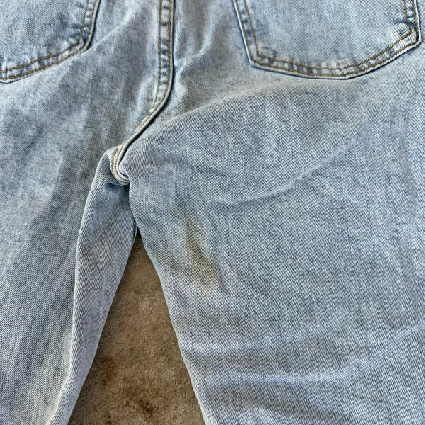 Cotton On Light Wash Distressed High Waist Stretch Mom Jeans Size 8 US 26" Waist - Image 8