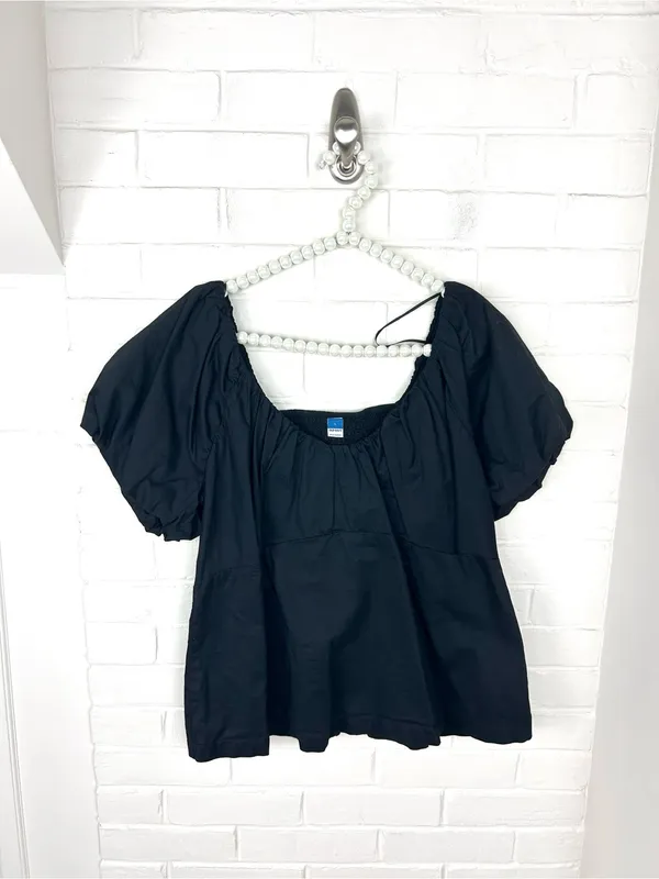 Old Navy Black Cotton Top Size L - Image 2