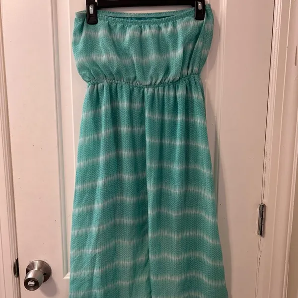 Strapless dress Green - Image 3