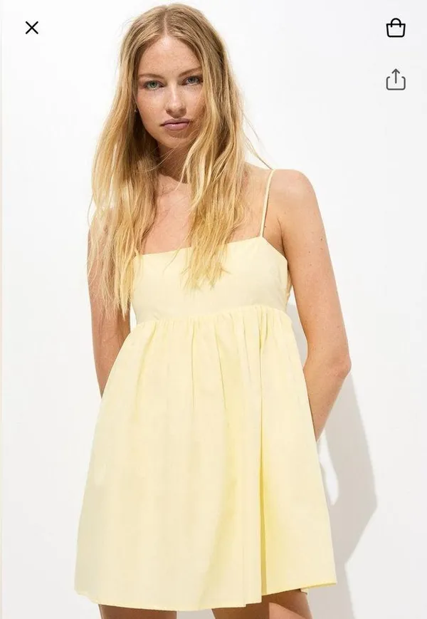 Strappy romper dress Yellow Size M - Image 3