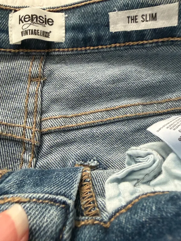 Kensie Vintage Glamour The Slim Women’s Blue Jeans Size 2 W 26 - Image 2