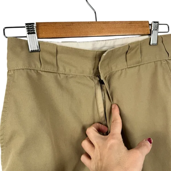 RE/DONE IDGAF High Rise Trouser in Khaki Revolve Made in USA Wide Leg Size 25 - Image 6