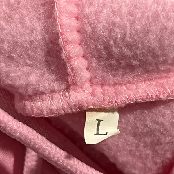 Women’s Pink Large Soft Hoodie Hooded Sweatshirt - Image 3