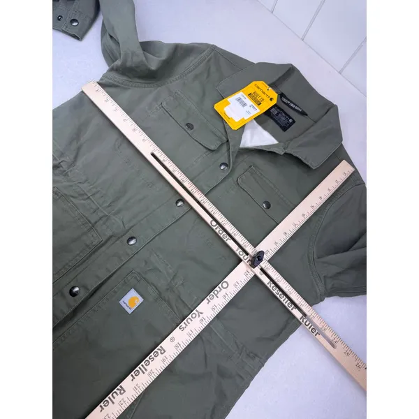 Carhartt Womens Tencel Lightweight Canvas Jacket Green Size Large NWT - Image 7