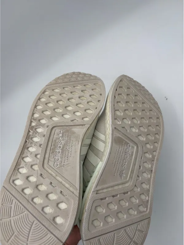 Adidas NMD R1 $120 White Sneakers woman’s size 6 Athletic Shoes Sporty - Image 9