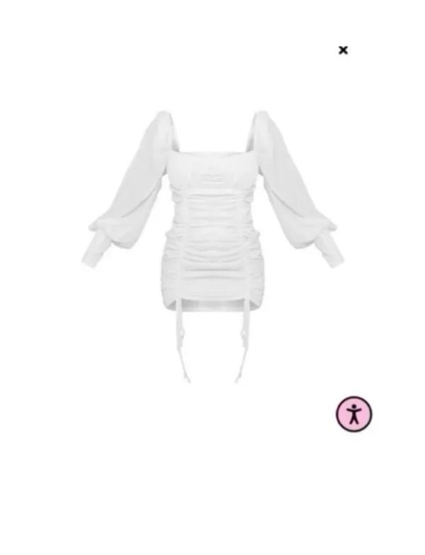 Pretty Little Thing Dress Mini White - Image 6