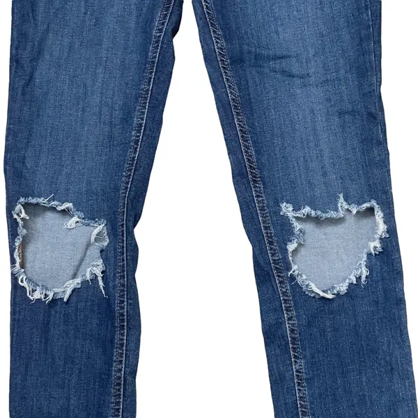Free People Womens Capri Jeans Size 28R Distressed‎ Model 16115125 Stretch - Image 3