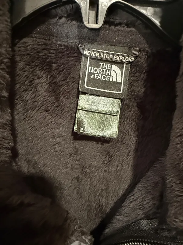 The North Face Black Plush Fleece Zip Jacket - Image 4
