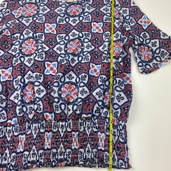 MICHAEL Michael Kors Multicolored Pattern Top Size M - Image 6