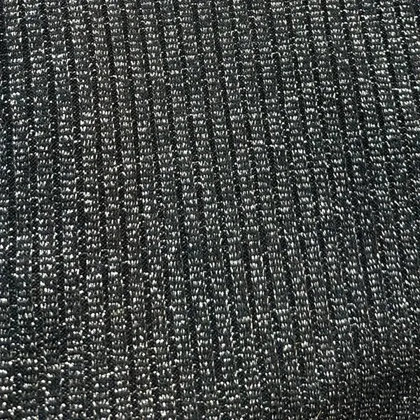 AMERICAN EAGLE STRETCHY BLACK AND SILVER SPARKLE TANK TOP - Image 3