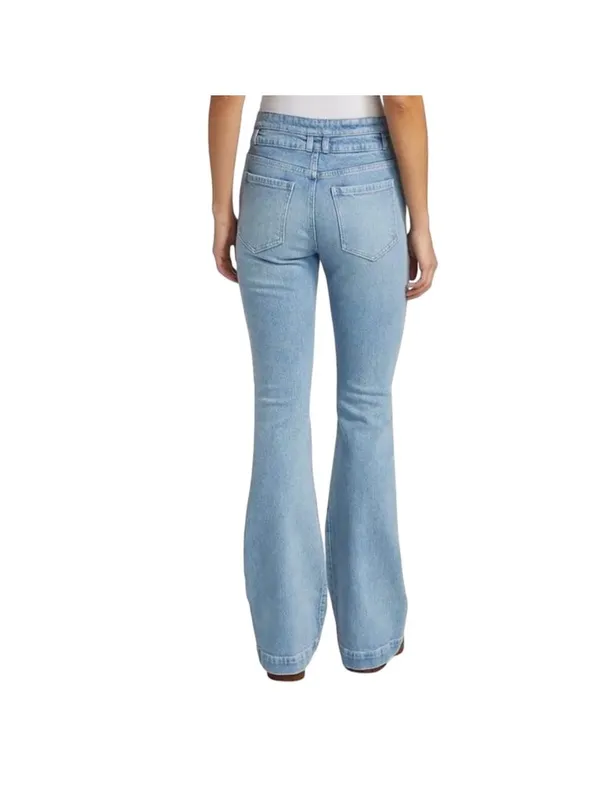 Frame Double Button Flare Jeans Size 26 In Caye - Image 2