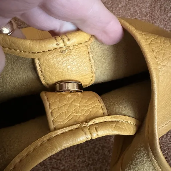 Montana West Mustard Yellow Leather Slouchy Hobo Bag Purse + Sm Bag Boho Western - Image 6