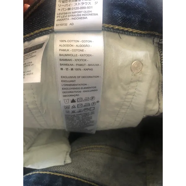 Levi’s Low Pro Mid Rise straight leg blue jeans size 30 - Image 5