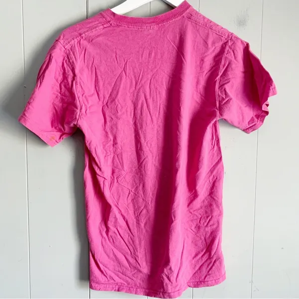 Port & Co Austin Texas Graphic Tee Pink Size Small - Image 3