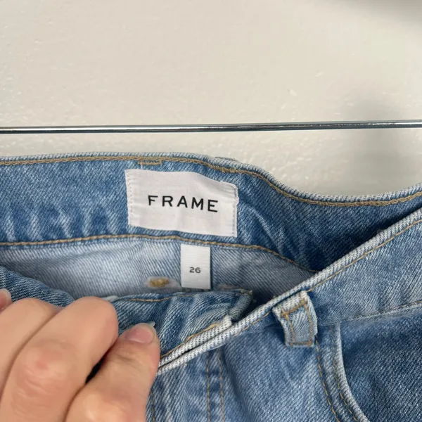Frame Womens High N‎ Tight Straight Leg Jeans Sz 26 - Image 2