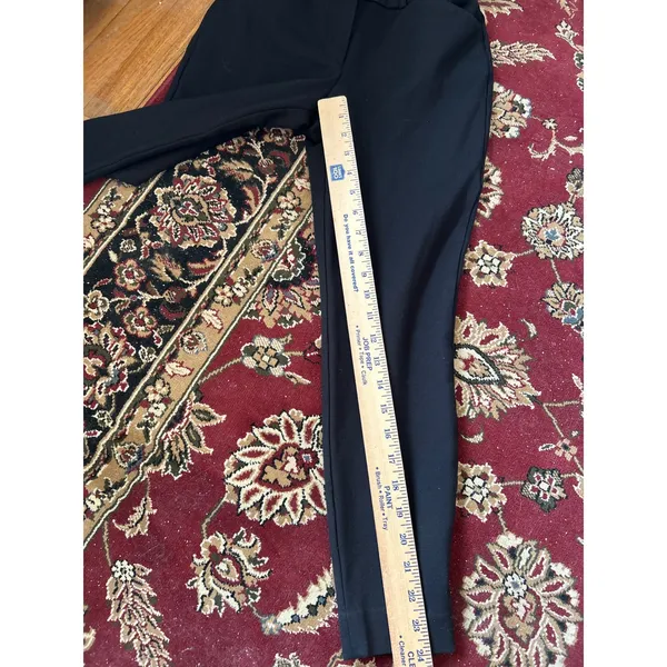 Express Black High Rise Skinny Stretch‎ Ankle Dress Pants Size 2S/2C Ponte - Image 6